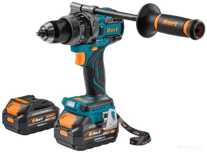 Ударная дрель-шуруповерт BORT BAB-21Ix2Li-XDK 93414943 (с 2-мя АКБ, кейс)