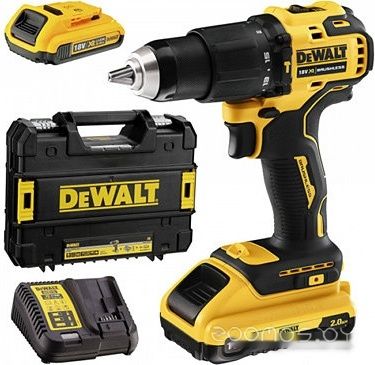 Ударная дрель-шуруповерт DeWALT DCD709D2T (с 2-мя АКБ 2 Ah, кейс)