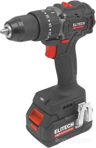 Ударная дрель-шуруповерт Elitech HD Professional CD 20ISL2 E2201.041.02 (с 2-мя АКБ 4 Ач, кейс)