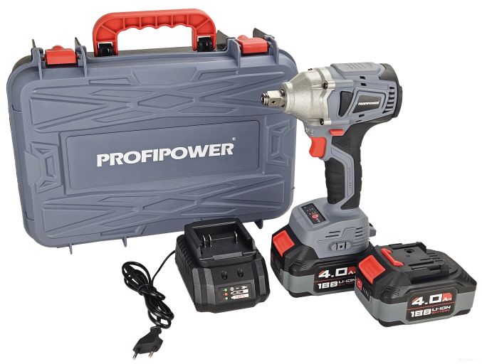 Гайковерт Profipower MKDTW-18B (с 2-мя АКБ, кейс)