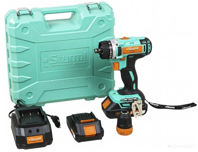 Дрель-шуруповерт Sturm CD3618T (с 2-мя АКБ, кейс)