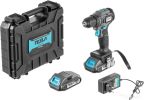 Дрель-шуруповерт Tesla TCD12BL 834528 (с 2-мя АКБ, кейс)