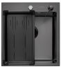 Комплект ARFEKA ECO AR мойка 450*500, коландер G, дозатор BLACK