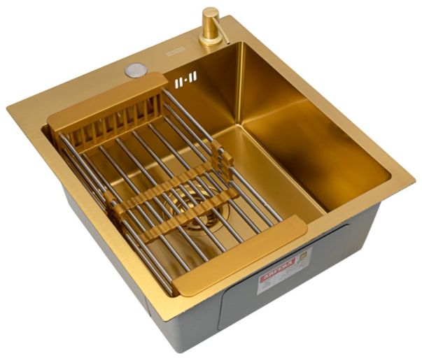 Комплект ARFEKA ECO AR мойка 450*500, коландер, дозатор GOLD
