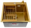 Комплект ARFEKA ECO AR мойка 450*500, коландер, дозатор GOLD