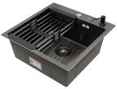 Комплект ARFEKA ECO AR мойка 500*500, коландер, дозатор BLACK