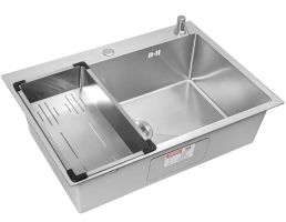 Комплект ARFEKA ECO AR мойка 700*500, коландер G, дозатор SATIN DECOR VOLCANIC