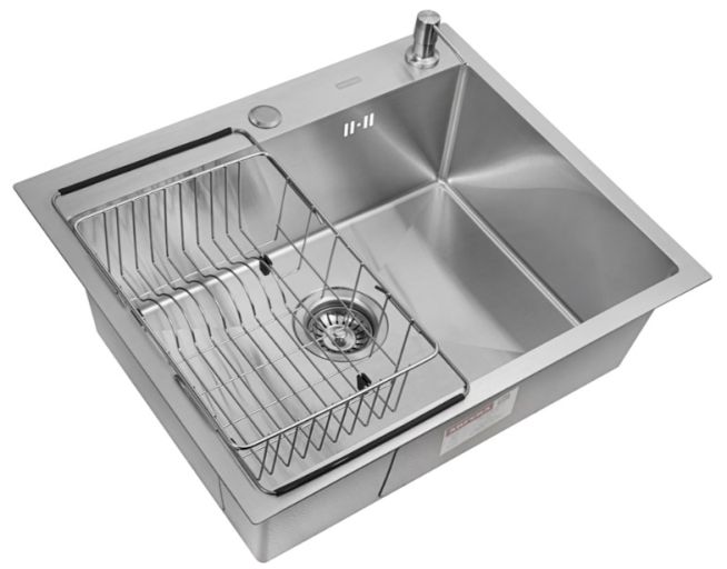 Комплект ARFEKA ECO AR мойка 600*500, коландер F, дозатор SATIN