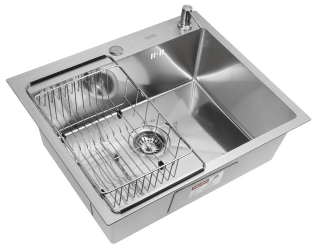 Комплект ARFEKA ECO AR мойка 600*500, коландер F, дозатор SATIN DECOR MILLET