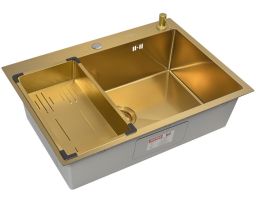 Комплект ARFEKA ECO AR мойка 700*500, коландер G, дозатор GOLD DECOR