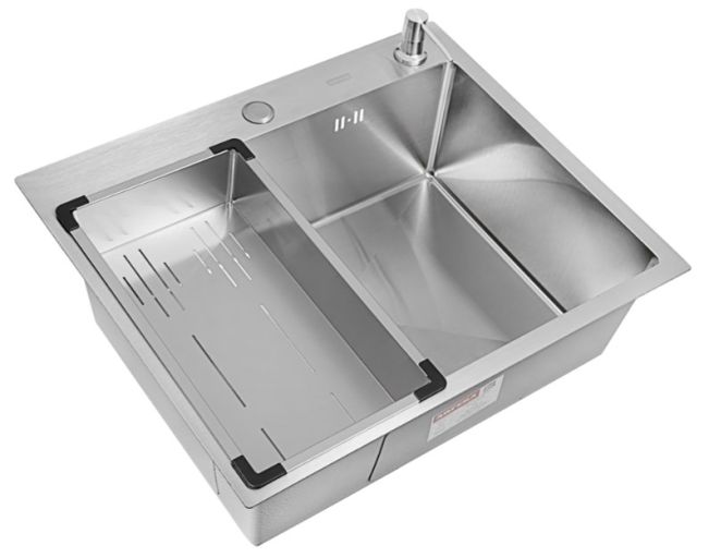 Комплект ARFEKA ECO AR мойка 600*500, коландер G, дозатор SATIN