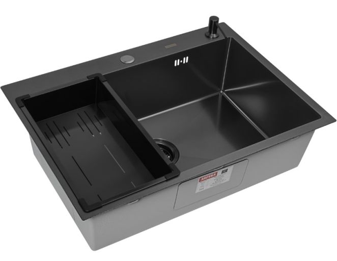 Комплект ARFEKA ECO AR мойка 700*500, коландер G, дозатор BLACK DECOR MILLET