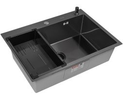 Комплект ARFEKA ECO AR мойка 700*500, коландер G, дозатор BLACK