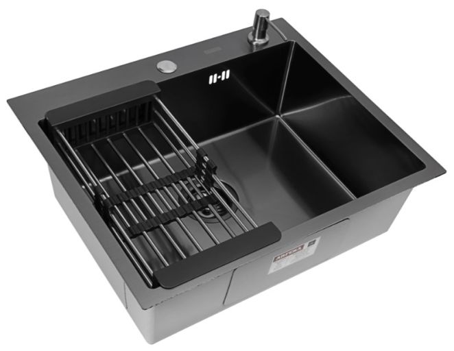 Комплект ARFEKA ECO AR мойка 600*500, коландер, дозатор BLACK
