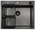 Комплект ARFEKA ECO AR мойка 600*500, коландер, дозатор BLACK