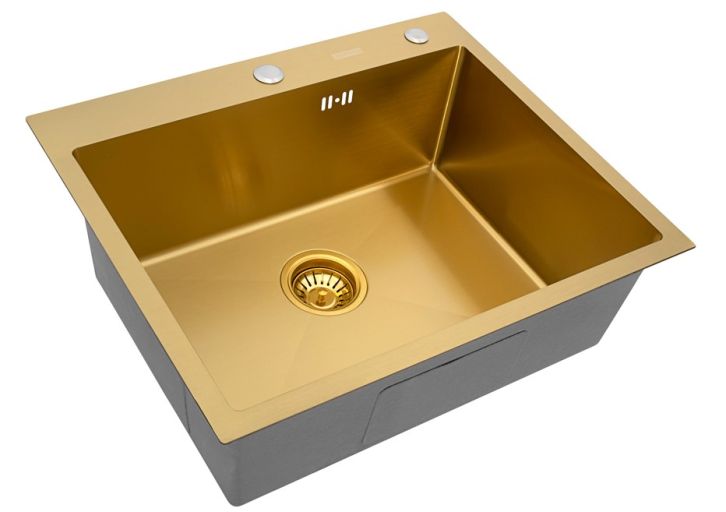 Кухонная мойка ARFEKA ECO AR 600*500 GOLD PVD NANO
