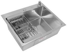 Комплект ARFEKA ECO AR мойка 600*500, коландер, дозатор SATIN DECOR