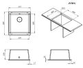 Кухонная мойка Zorg Subline 40 серый жемчуг