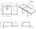 Кухонная мойка Zorg ZRN 5080 Premium R PVD Gunblack
