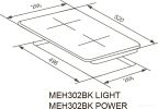Варочная панель Meferi MEH302BK Light
