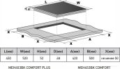 Варочная панель Meferi MEH453BK Comfort Plus