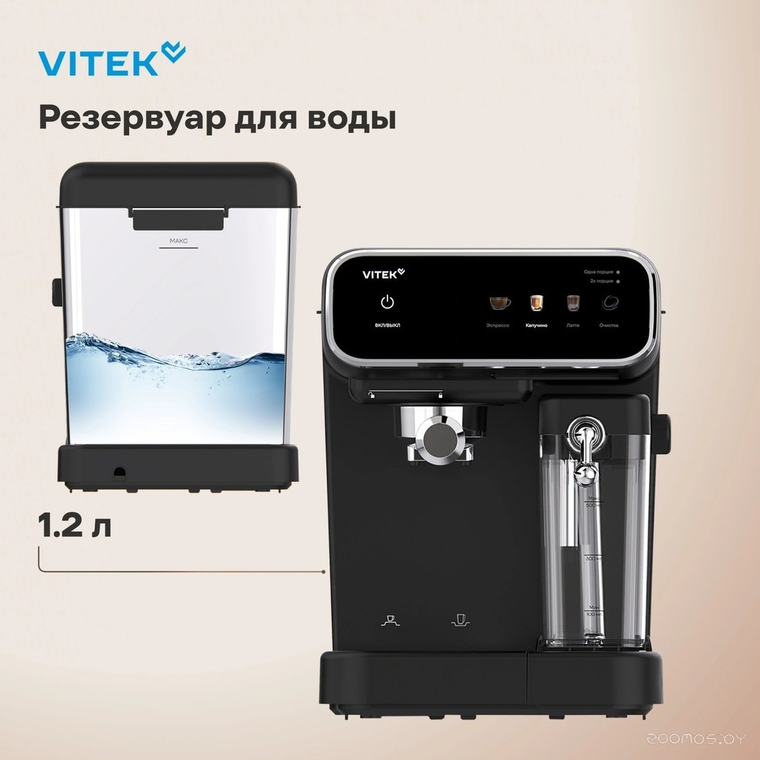 Рожковая кофеварка Vitek VT-CME1501, фото 11
