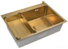 Кухонная мойка ARFEKA ECO AR 70х50+CL AR G+DS AR (Gold Decor)