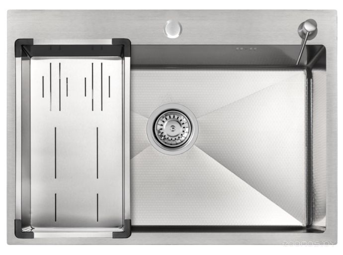Кухонная мойка ARFEKA ECO AR 70х50+CL AR G+DS AR (Satin Decor)