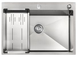 Кухонная мойка ARFEKA ECO AR 70х50+CL AR G+DS AR (Satin Decor)