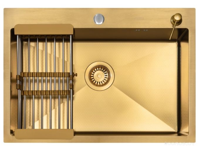 Кухонная мойка ARFEKA ECO AR 70х50+CL AR+DS AR (Gold Decor)