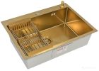 Кухонная мойка ARFEKA ECO AR 70х50+CL AR+DS AR (Gold Decor)
