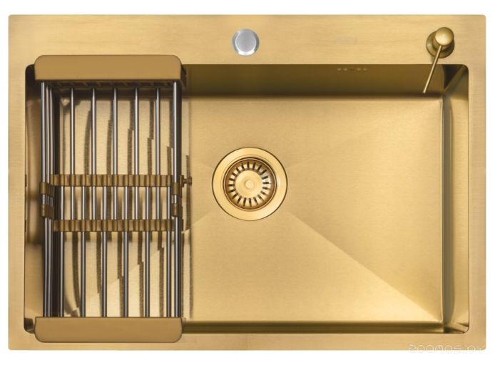 Кухонная мойка ARFEKA ECO AR 70х50+CL AR+DS AR (Gold)