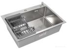 Кухонная мойка ARFEKA ECO AR 70х50+CL AR+DS AR (Satin Decor Millet Grains)