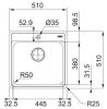 Кухонная мойка Franke BCX 610-51 TL 101.0689.942