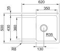 Кухонная мойка Franke OID 611-62 оникс 114.0443.356