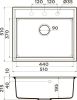 Кухонная мойка Omoikiri Daisen 51-PA Artgranit (пастила)