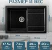 Кухонная мойка Saniteco Fama (черный)