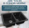 Кухонная мойка Saniteco Vetus (черный)