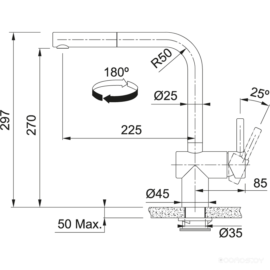 Смеситель Franke Atlas Neo Sensor pull-out (черный матовый), фото 2