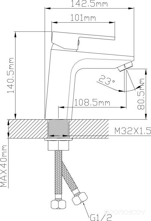 Смеситель Econoce EC0811BL, фото 3