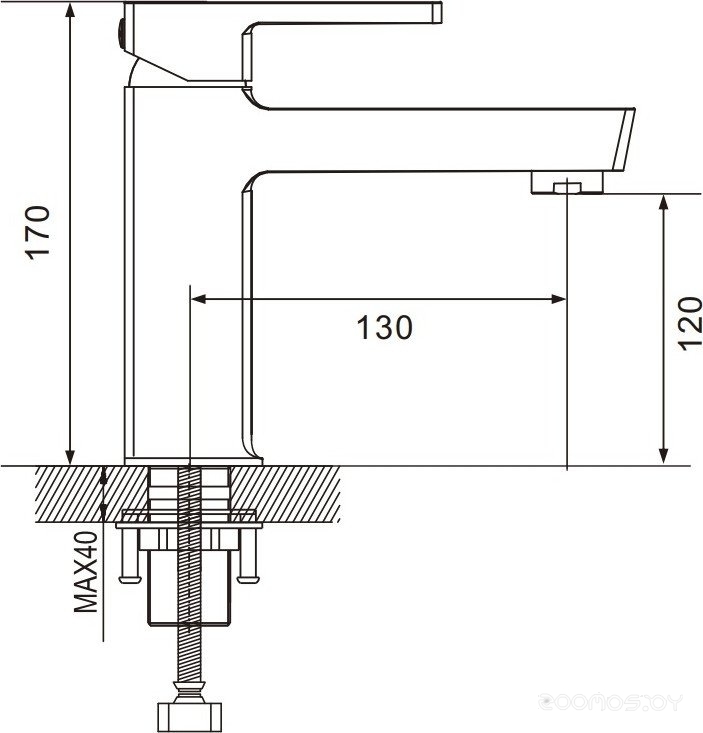 Смеситель Rose R1801G-1, фото 15