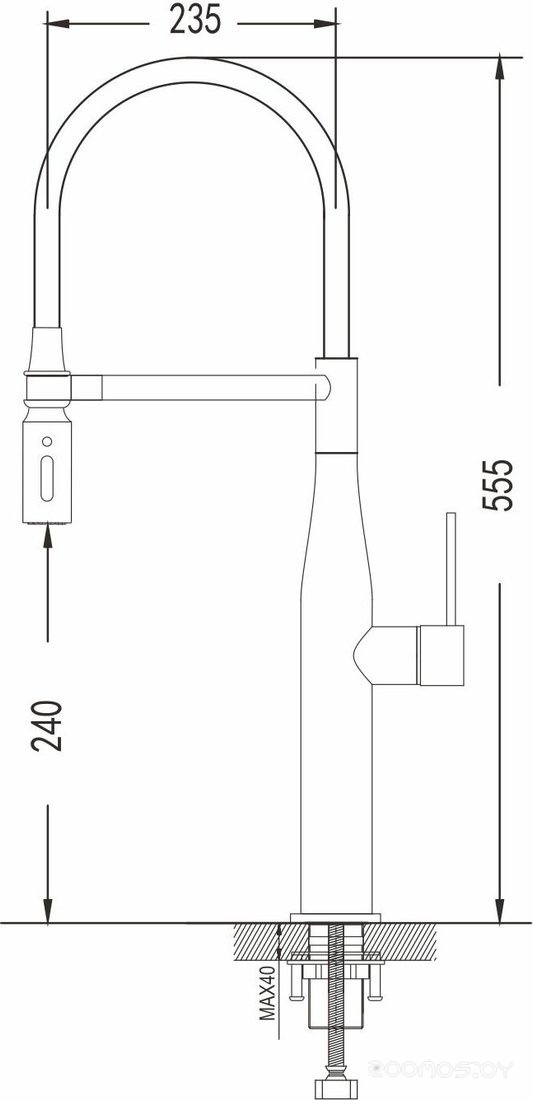 Смеситель Shevanik S123H-3, фото 4