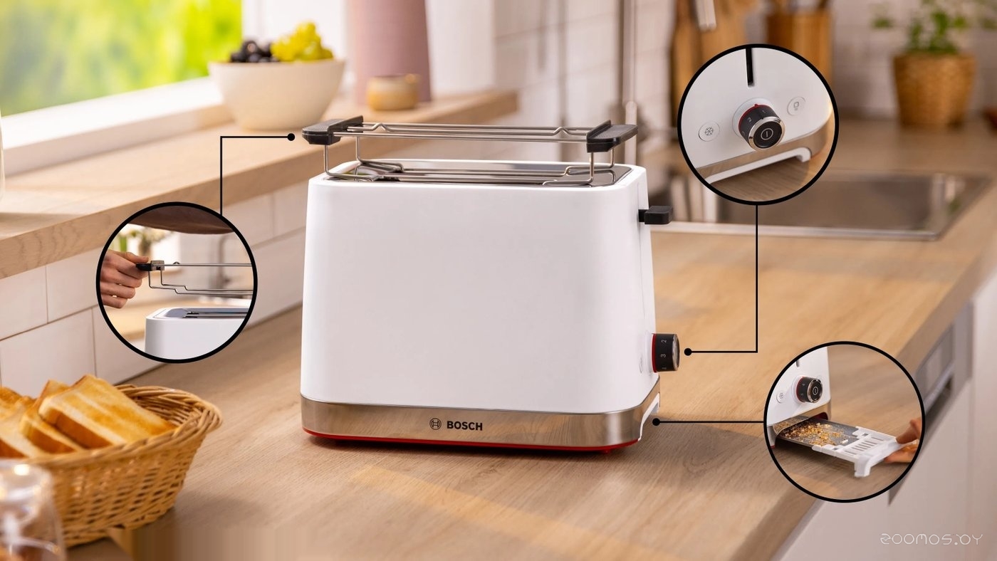 Тостер Bosch MyMoment TAT4M221, фото 2