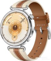 Умные часы Huawei Watch GT 6 41 мм (серебристый, с коричневым кожаным ремешком, международная версия)