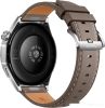 Умные часы Huawei Watch GT 6 46 мм (серебристый, с коричневым кожаным ремешком, международная версия)