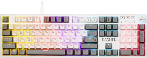 Клавиатура Defender Dasher GK-472 (белый/серый)