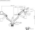 Кронштейн для монитора ErgoSmart Heavy-Duty Spark DBL