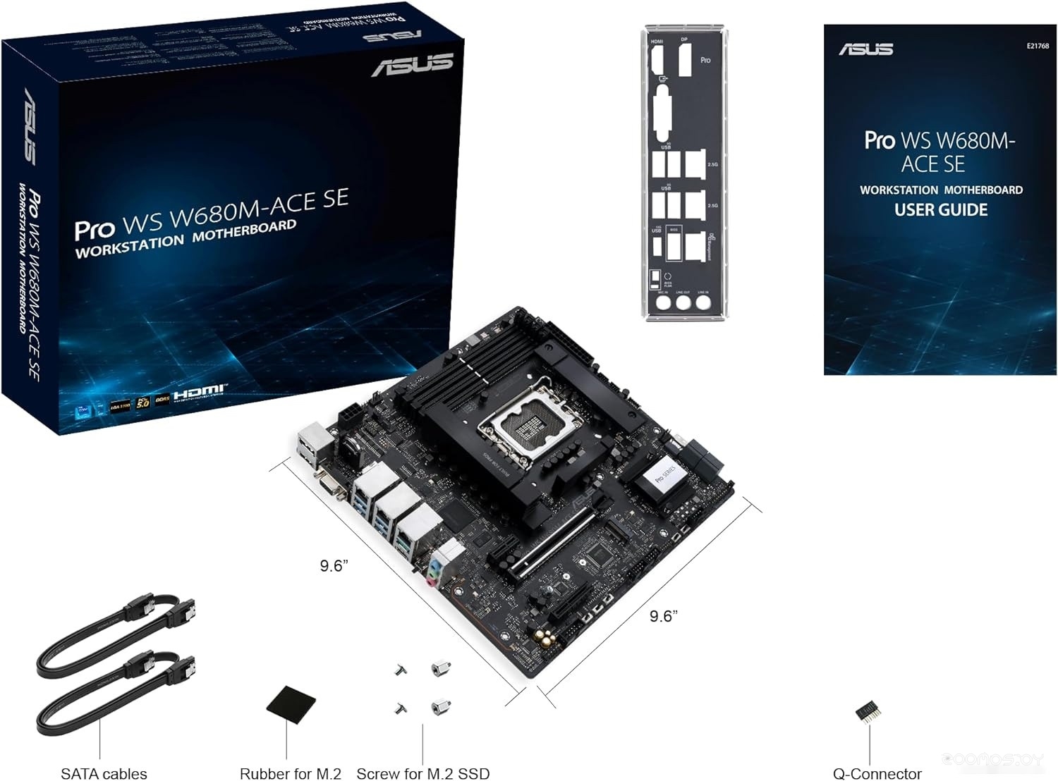 Материнская плата Asus Pro WS W680M-ACE SE, фото 2