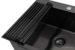 Кухонная мойка ARFEKA ECO AR 50х50+RM AR+DS AR (Black Decor Millet Grains)