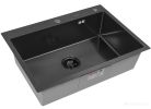 Кухонная мойка ARFEKA ECO AR 70х50+CL AR+DS AR (Black Decor Millet Grains)